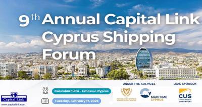 9th Annual Capital Link Cyprus Shipping Forum -Tuesday, February 17, 2026, Columbia Plaza - Limassol, Cyprus