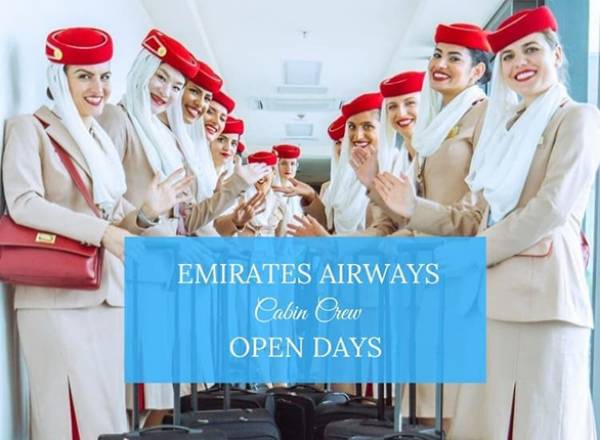 Η Emirates διοργανώνει Open Days για την πρόσληψη νέων μελών πληρώματος καμπίνας