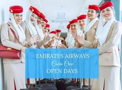 Η Emirates διοργανώνει Open Days για την πρόσληψη νέων μελών πληρώματος καμπίνας