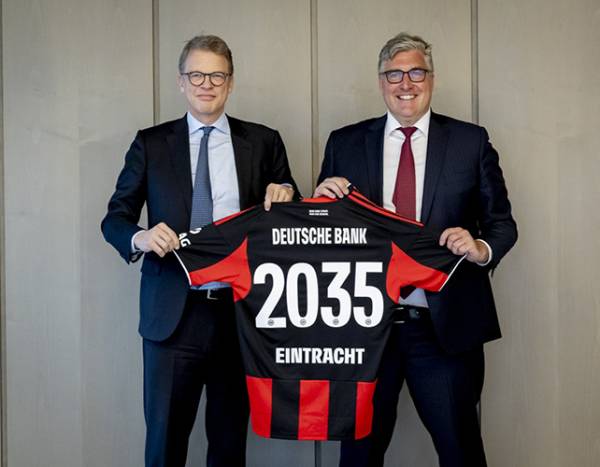 Eintracht Frankfurt and Deutsche Bank sign early partnership extension until 2035 – the most comprehensive agreement in the club’s history