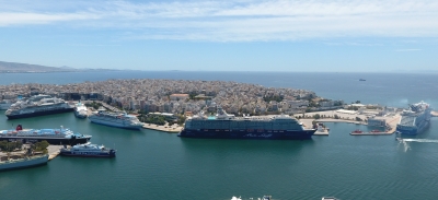 Το λιμάνι του Πειραιά υποδέχτηκε το πρώτο κρουαζιερόπλοιο της σεζόν