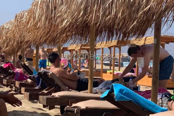 Για μπάνιο στα Φαλάσαρνα ο Κυρ. Μητσοτάκης