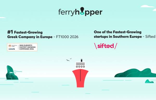 Ferryhopper: Απέσπασε διπλή αναγνώριση από τους Financial Times και τη Sifted