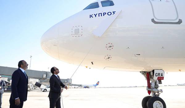 SKY express: Το πρώτο AIRBUS A321neo ονοματοδοτήθηκε στη Λάρνακα από τον Πρόεδρο της Κυπριακής Δημοκρατίας
