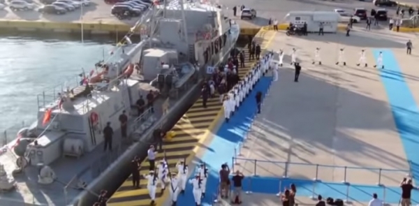 Tελετή παράδοσης σκάφους στο Λιμενικό Σώμα από την «ΣΥΝ-ΕΝΩΣΙΣ» παρουσία του πρωθυπουργού