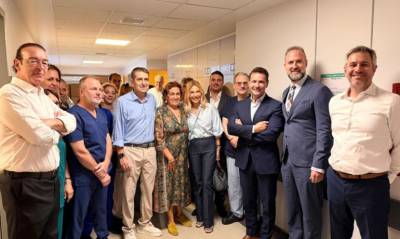 Ο Γιώργος Μυλωνάκης επισκέφθηκε τον Ευαγγελισμό για να ευχαριστήσει τους γιατρούς του