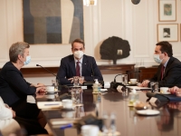Συνάντηση του πρωθυπουργού με την Ευρωπαία Επίτροπο αρμόδια για Εσωτερικές Υποθέσεις, Ylva Johansson