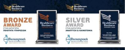Όμιλος ΒΙΟΙΑΤΡΙΚΗ: Διπλή διάκριση στα Healthcare Business Awards της Κύπρου