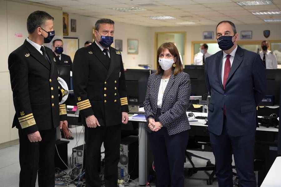 Επίσκεψη της Προέδρου της Δημοκρατίας Κατερίνας Σακελλαροπούλου στο Υπουργείο Ναυτιλίας και Νησιωτικής Πολιτικής