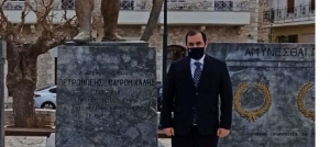 Ο υφυπουργός Ναυτιλίας, Κ. Κατσαφάδος, στις εορταστικές εκδηλώσεις στην Αρεόπολη