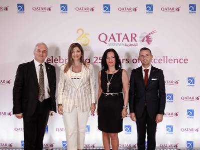 Qatar Airways και Διεθνής Αερολιμένας Αθηνών γιόρτασαν μαζί 25 χρόνια πτήσεων