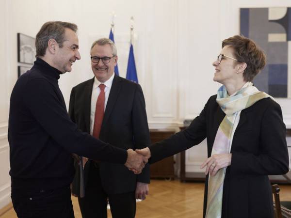 Κ. Μητσοτάκης: Συνάντηση με την πρόεδρο του Εποπτικού Συμβουλίου της ΕΚΤ