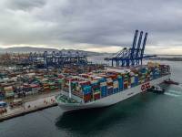 PCT S.A. welcomed in the port of Piraeus, one of the largest container ships in the world