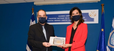 Επίσκεψη της Πρέσβειρας της Ιταλικής Δημοκρατίας στο Υπουργείο Ναυτιλίας και Νησιωτικής Πολιτικής