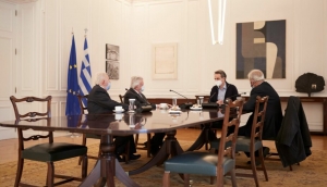 Συνάντηση Κυρ. Μητσοτάκη με τους εκπροσώπους των Ομοσπονδιών των συνταξιούχων Ιδιωτικού και Δημόσιου Τομέα