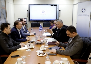 Συνάντηση της Διοίκησης του ΟΛΠ με τον Περιφερειάρχη Αττικής Γ. Πατούλη για την επέκταση του σταθμού κρουαζιέρας στον λιμένα Πειραιώς