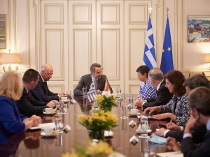 Τα ελληνοτουρκικά στο επίκεντρο της συνάντησης Μητσοτάκη με την Ισπανίδα ΥΠΕΞ