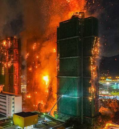 Τραγωδία στο Χονγκ Κονγκ – Σε 279 ανέρχονται οι αγνοούμενοι στον φλεγόμενο ουρανοξύστη