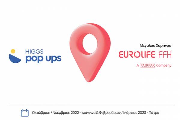 Eurolife FFH: Στο πλευρό των ΜΚΟ της ελληνικής περιφέρειας, μέσα από την υποστήριξη του HIGGS Pop Ups - Ολοκλήρωση της πρώτης δράσης στα Ιωάννινα, επόμενος σταθμός η Πάτρα