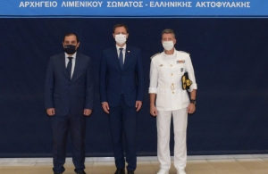 Υποδοχή Πρωθυπουργού Σλοβακίας από τον Υφυπουργό Ναυτιλίας &amp; Νησιωτικής Πολιτικής Κ. Κατσαφάδο