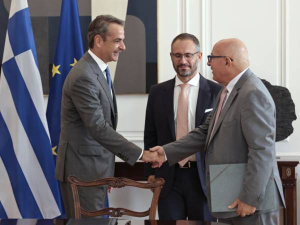 Συνάντηση Κ. Μητσοτάκη με τον πρόεδρο της Ευρωπαϊκής Τράπεζας Επενδύσεων, Werner Hoyer