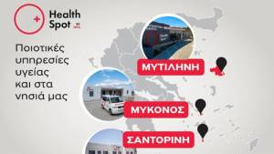 Δυναμική παρουσία του δικτύου Διαγνωστικών Κέντρων HealthSpot στα ελληνικά νησιά